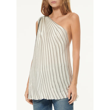 Silk Satin Top - Ecru