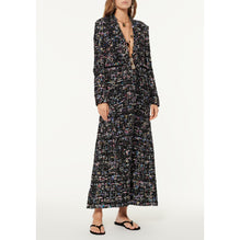 Fantasy Handpainted Tweed Dress - Black/White/Blue/Pink/Yel
