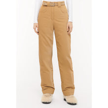 Coated Canvas Pants - Beige