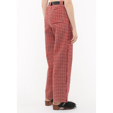 Wool Tweed Pants - Red/Bei/Brown/Whi
