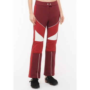 Stretch Jersey Pants - Burgundy/Red/White