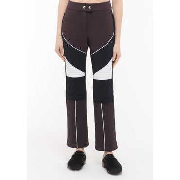 Stretch Jersey Pants - Brown/Navy/White