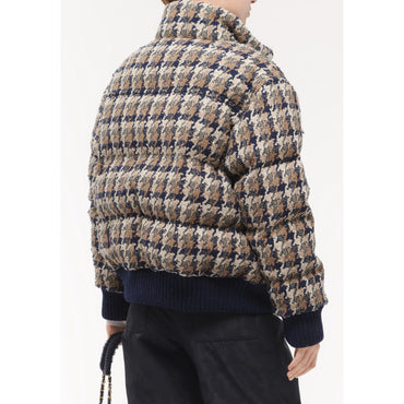 Fantasy Tweed Blouson - Beige/Brown/Navy/Khaki