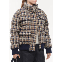 Fantasy Tweed Blouson - Beige/Brown/Navy/Khaki