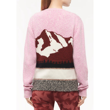 Cashmere/Wool Pullover - Pink/Burgundy/Multicolor