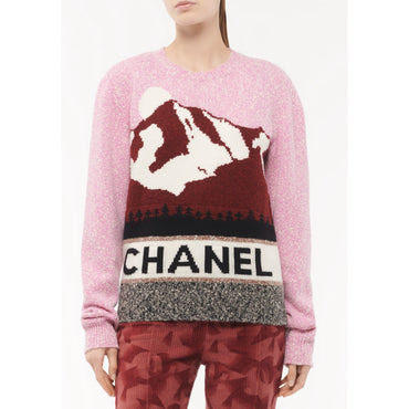 Cashmere/Wool Pullover - Pink/Burgundy/Multicolor