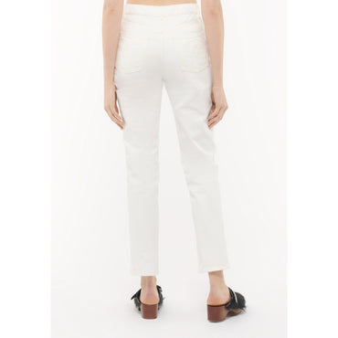 Washed Denim Jeans - White