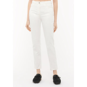 Washed Denim Jeans - White