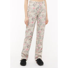 Printed Denim Jeans - White/Black/Pink/Blue