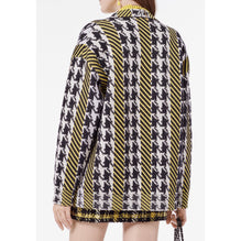 Wool/Cashmere Jacket - Black/Ecru/Yellow