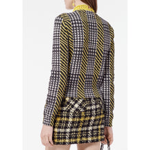 Wool/Cashmere Pullover - Black/Ecru/Yellow