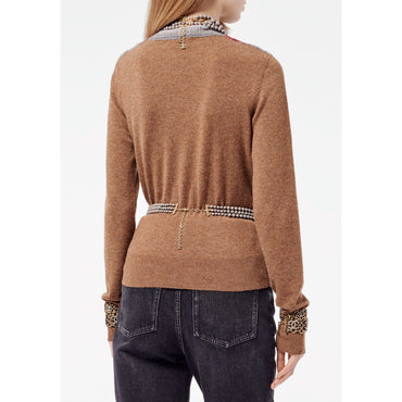 Cashmere/Wool Pullover - Multicolor/Brown