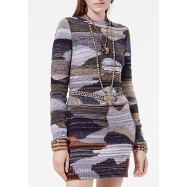 Wool/Cashmere Pullover - Khaki/Beige/Grey
