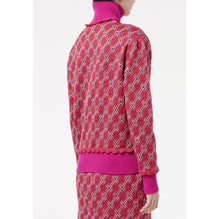 Silk Blouson - Fuchsia/Red