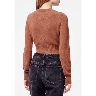Cashmere 2 Ply Cardigan - Brown