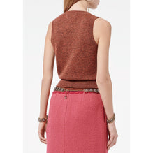 Cashmere Knit Top -  Orange