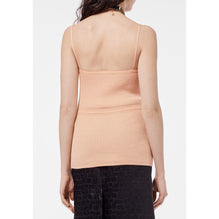 Cotton Knit Top -  Orange