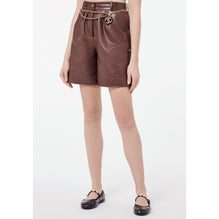 Calfskin Bermudas - Brown