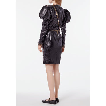 Lambskin Dress - Black