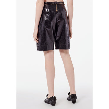 Lambskin Bermudas - Black