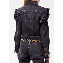 Washed Denim Vest - Black