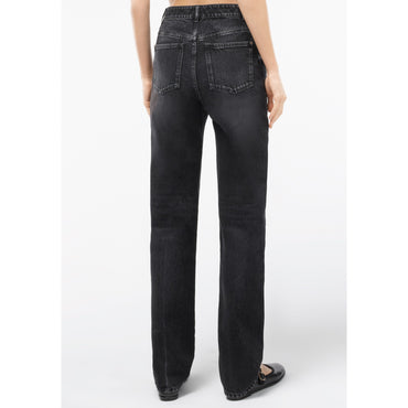 Washed Denim Jeans - Black