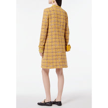 Fantasy Wool Tweed Coat - Yellow/Ocher/Beige/Ecru