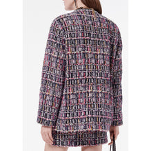 Fantasy Cotton Tweed Jacket - Navy/Pink/Yellow/Ecru/Grn