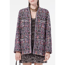 Fantasy Cotton Tweed Jacket - Navy/Pink/Yellow/Ecru/Grn
