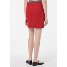 Wool Tweed Skirt - Red
