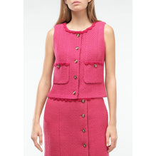 Wool Tweed Vest - Pink