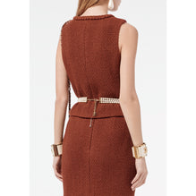 Wool Tweed Vest - Brown
