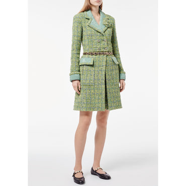 Fantasy Tweed Coat - Green/Pink/Blue/Purple