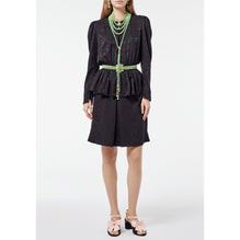 Silk Jacquard Dress - Black