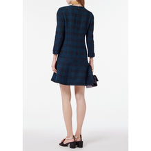 Wool Tweed Dress - Green/Black