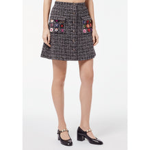 Fantasy Tweed Skirt - Bck/Whi/Gry/Pi/Yel