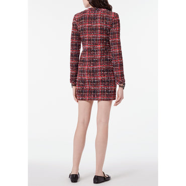 Fantasy Cotton Tweed Jacket - Red/Black/White/Pink