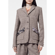 Fantasy Wool Tweed Jacket - Grey