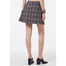 Glittered Wool Tweed Skirt - Grey/Black/White/Silvery