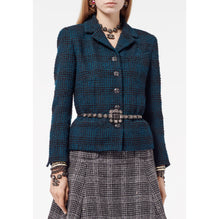 Wool Tweed Jacket - Green/Black