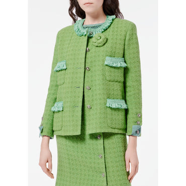 Wool Tweed Jacket - Green