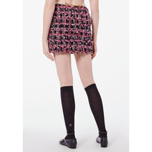 Fantasy Tweed Skirt - Pink/Black/Ecru