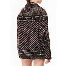 Cashmere/Tweed Blouson - Black/Pink/Silk White