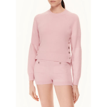 Cashmere 2 Ply Pullover - Pink