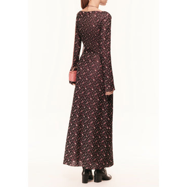Viscose/Polyester Dress - Black/Pink/Silvery
