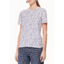 Cotton Knit Top - Blue/White