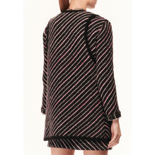Alpaca/Cashmere Vest - Black/Pink/Silk White