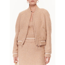 Glittered Fantasy Tweed Blouson - Yellow/Beige/Ecru