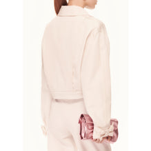 Water Repel Silk Faille Jacket - Ecru