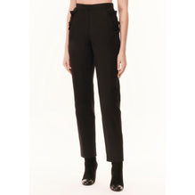 Water Repel Silk Faille Pants - Black